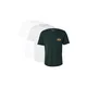 JACK & JONES Majica JJAERO svetlo siva/temno zelena/oranžna/bela