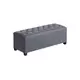 Songmics Shranjevalna otomanska klop 40x110x40 cm siva