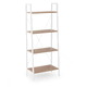 Regal NARVIK 148x60 cm bela/sonoma hrast